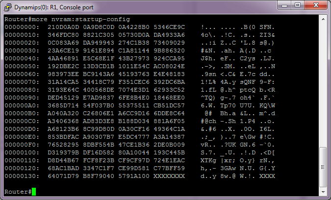 more nvram:startup-config