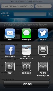 Adding Cisco.com to iOS Home Screen