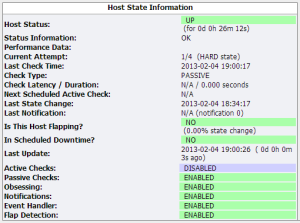 Host State Information