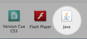 Java in System Preferences