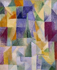 "Windows Open Simultaneously (First Part, Third Motif)" by Robert Delaunay. Public Domain image.