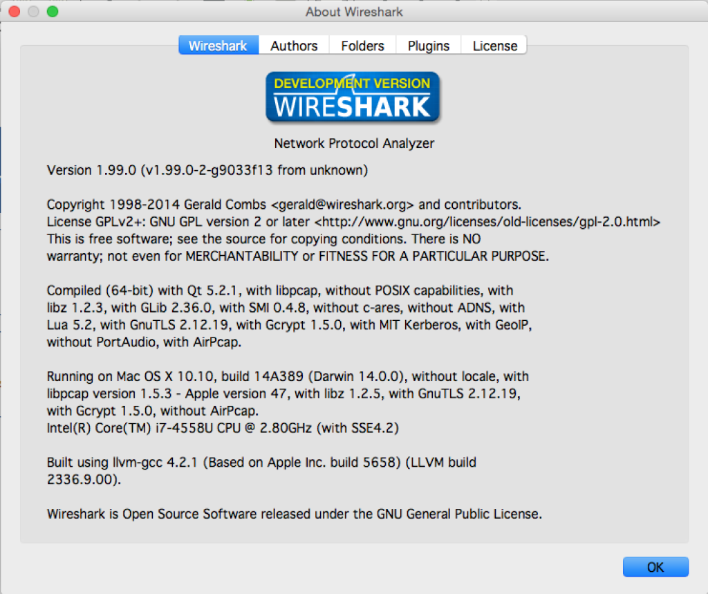 wireshark osx