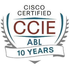 Cisco CCIE ABL 10 Year Logo