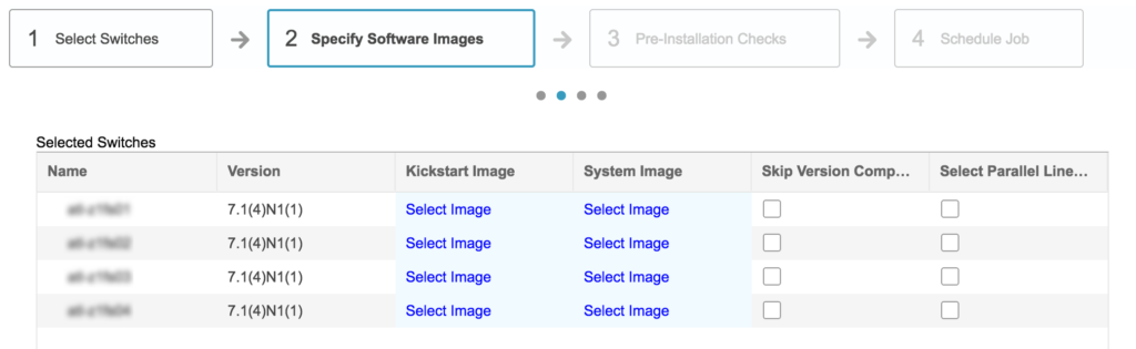 DCNM ISSUE - Selecting an Image