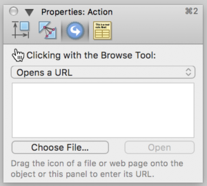 Graffle Action Properties - Open URL
