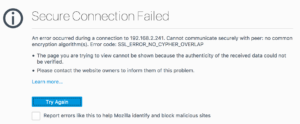 Firefox SSL Error