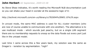 My Response To @ioshints about MS NLB