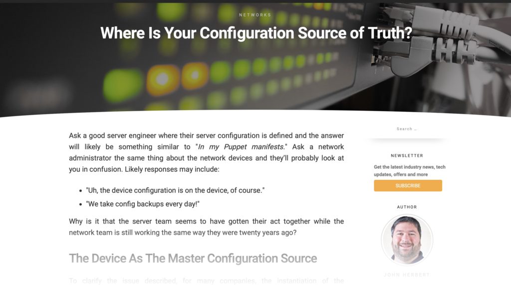Where Is Your Config Source of Truth?