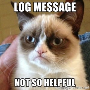 Log Message Not So Helpful