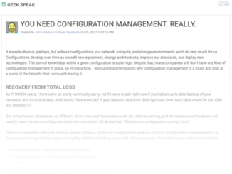 You Need Configuration Management. Really.